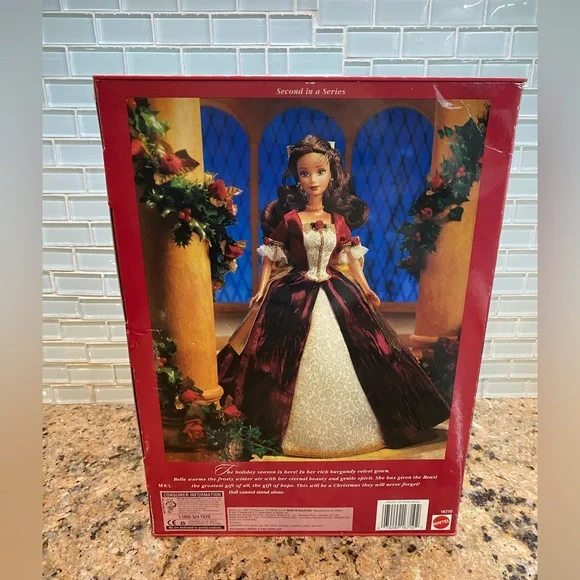 1997 Holiday Princess Belle Barbie - Picture 2 of 4